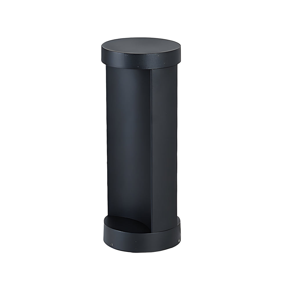Commercial LED bollard lights providing elegant light along a pathway.