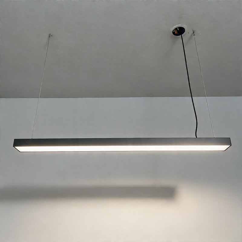 Commercial linear pendant lighting combines modern design with LED technology, providing bright, uniform lighting for professional and commercial spaces.