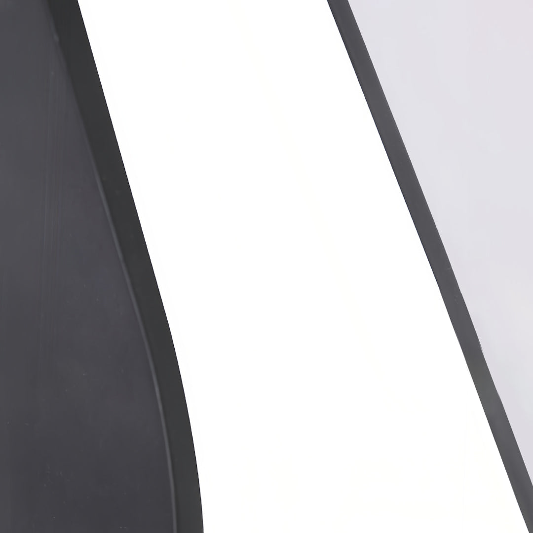 A modern wrought iron chandelier in a commercial space, combining functionality with sleek, sophisticated design.