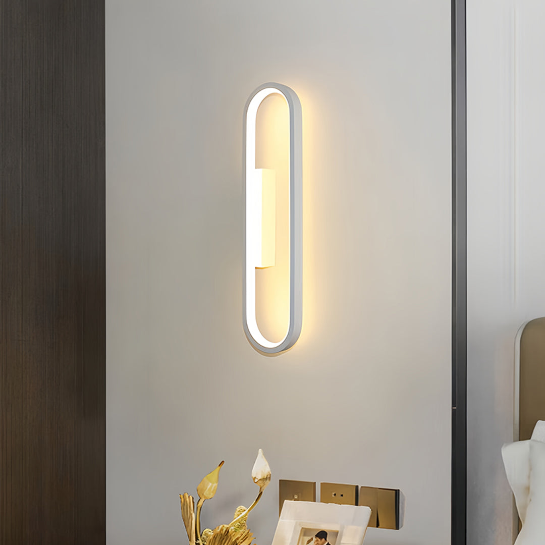Compact wall pack LED light with vertical installation perfect for hallway accent lighting