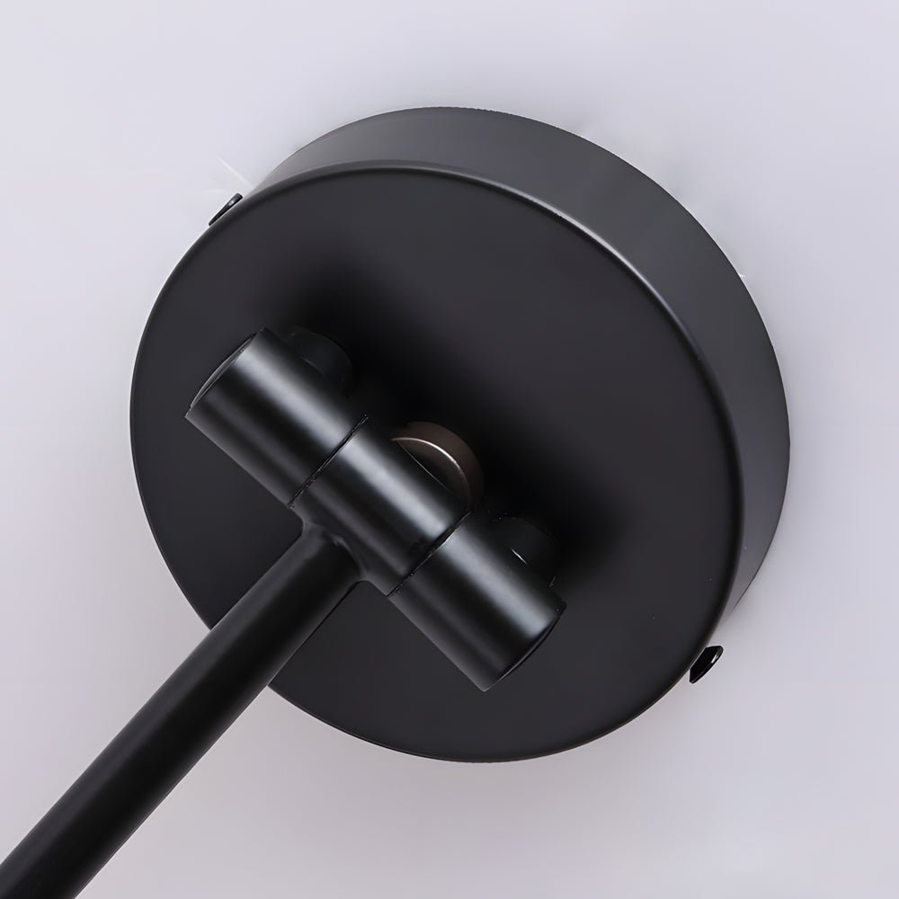 Cone Shaped Swing Arm Wall Sconces - 1 - Light Wood Wall Mount Light