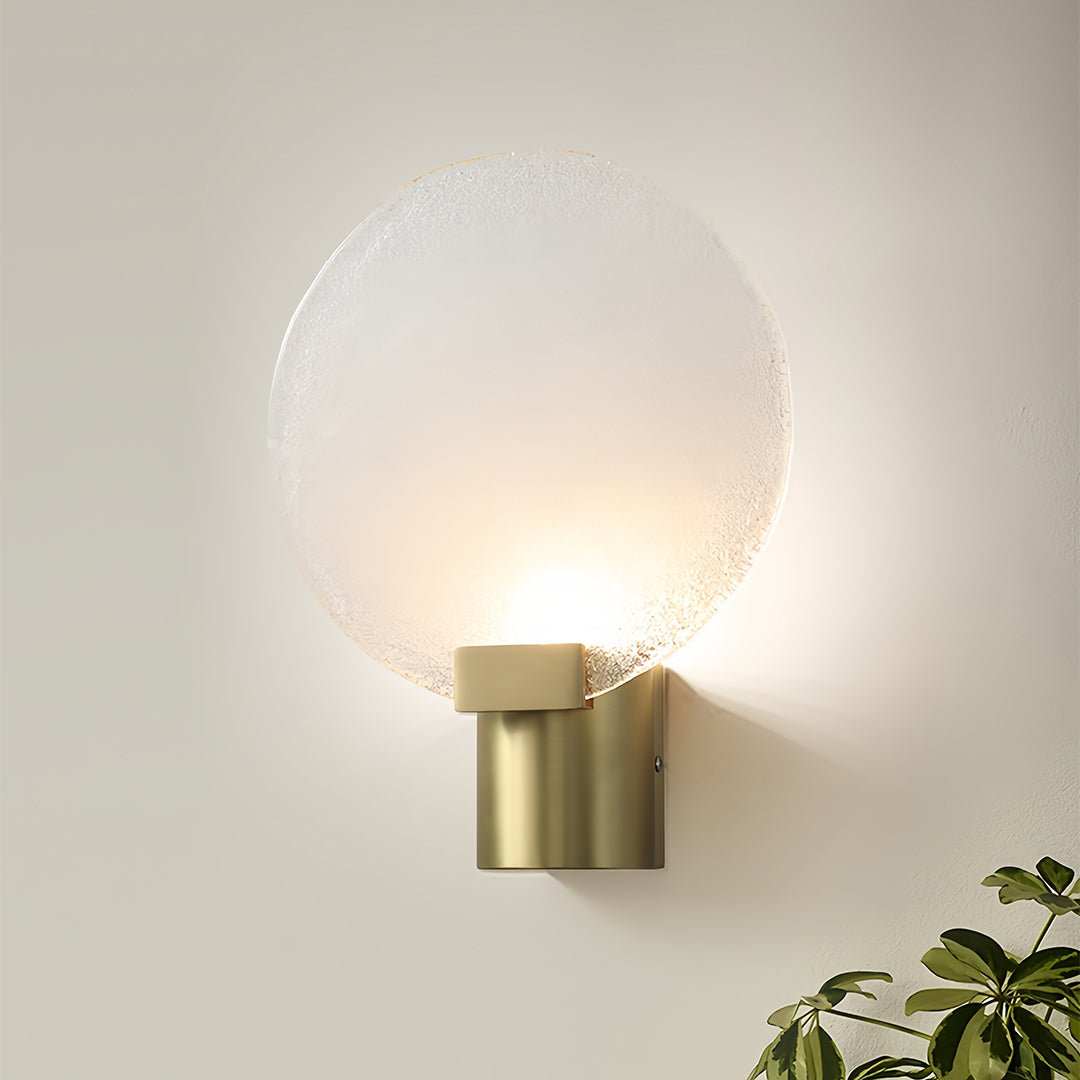 Bedroom Lighting Suite: Glass Sconces, Table Lamp & Under-Bed Light