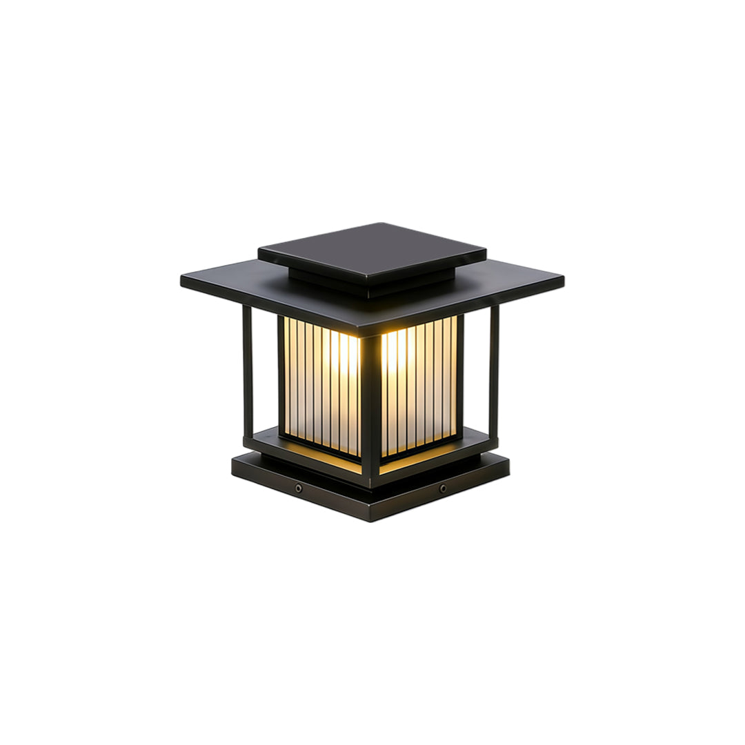 Contemporary driveway pillar solar lights designed for luxury outdoor gate and fence columns.