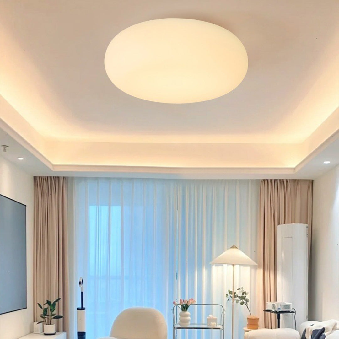 Contemporary led pendant lights illuminating stylish dining area with warm wood accents