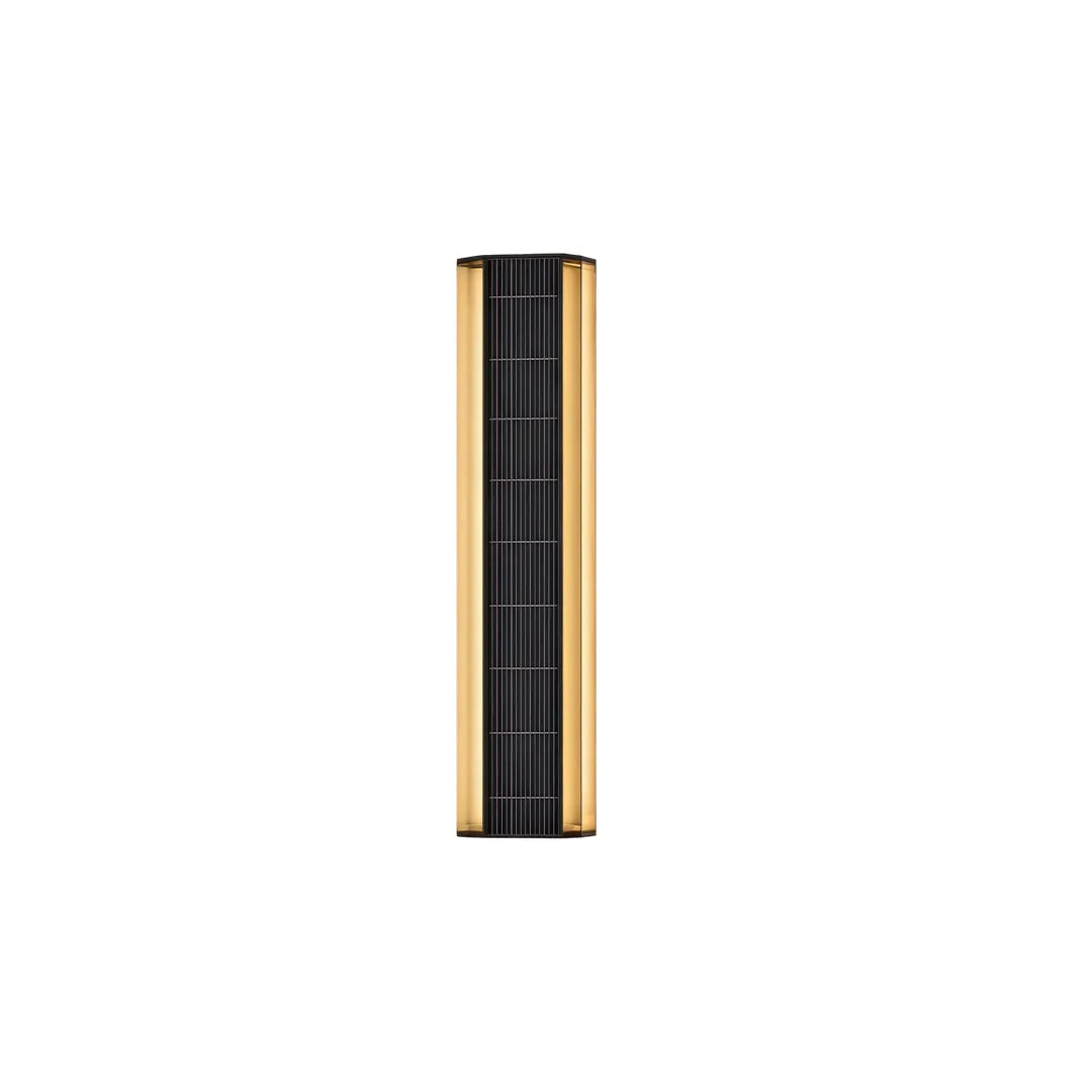 Contemporary LED wall light product image showing a second medium grille panel fixture with slim vertical proportions.