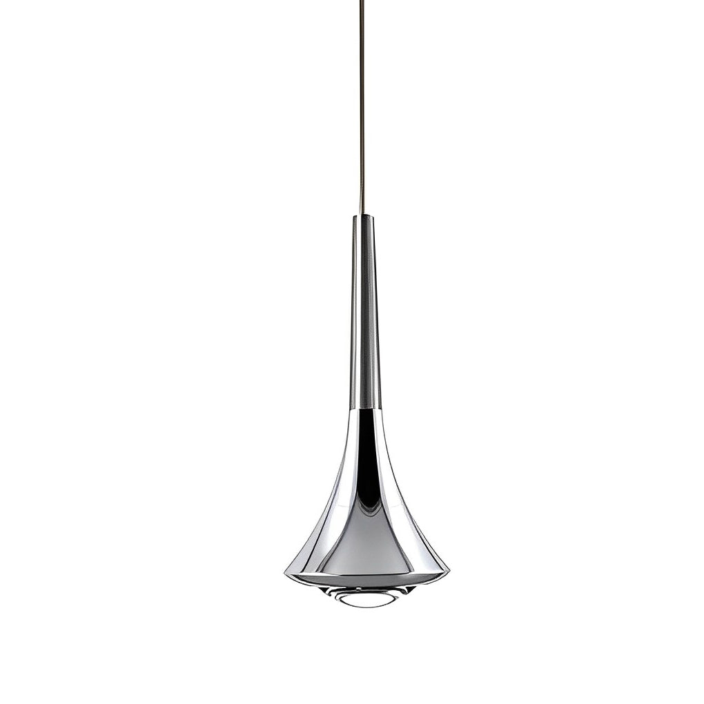 Contemporary mini pendant lights product image in polished silver finish, highlighting compact and elegant form.