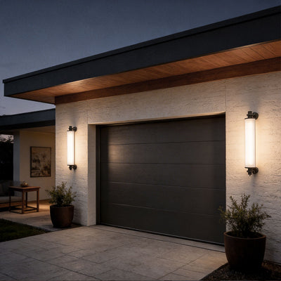 Contemporary Outdoor LED Wall Lights Cylindrical Waterproof Light