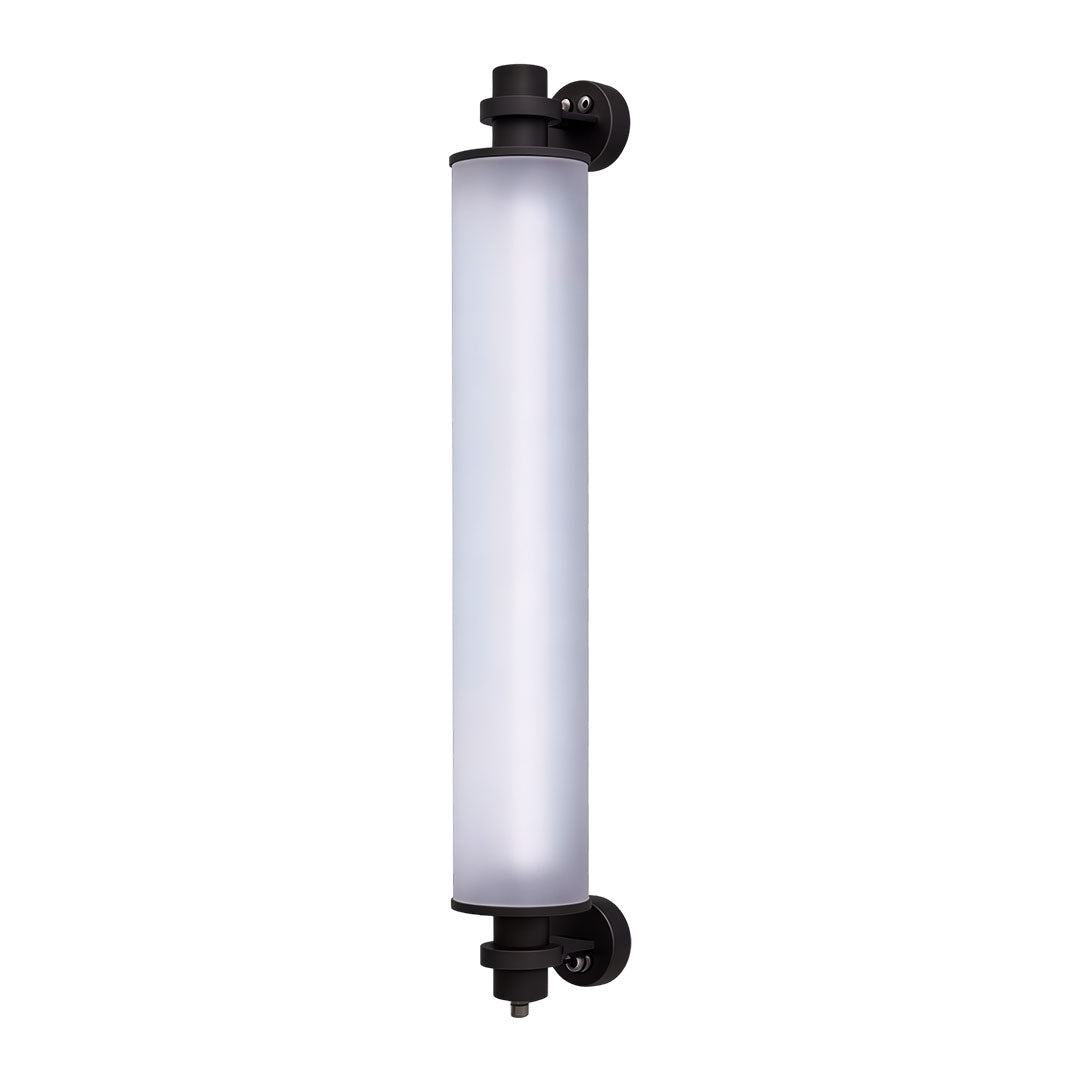 Contemporary outdoor LED wall lights with a sleek design, providing ambient lighting.