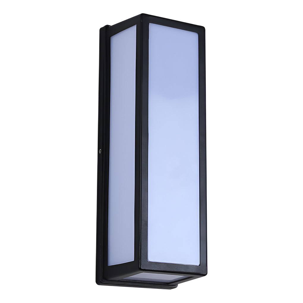 Contemporary outdoor wall light product on white background