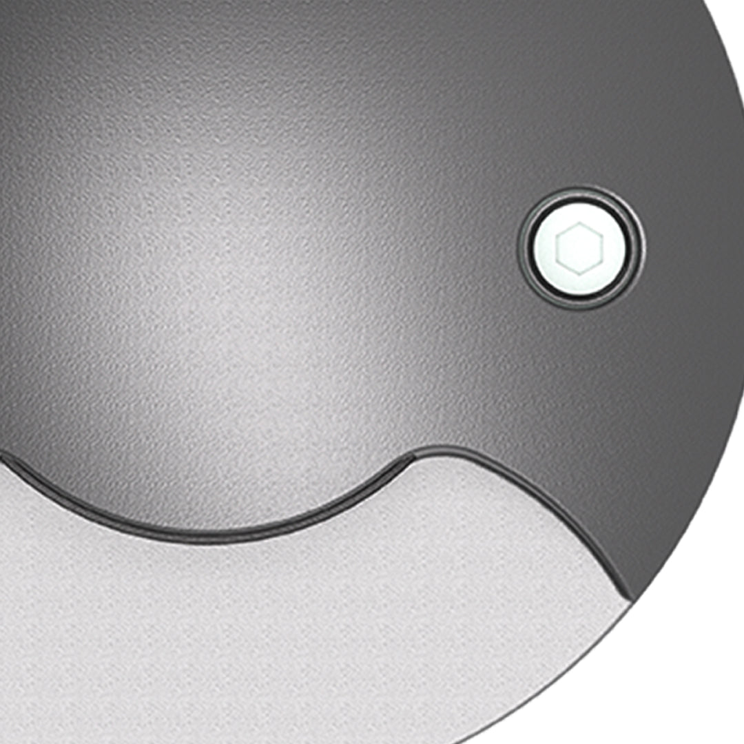 Contemporary outdoor step lights installed on wooden decking with atmospheric evening ambiance