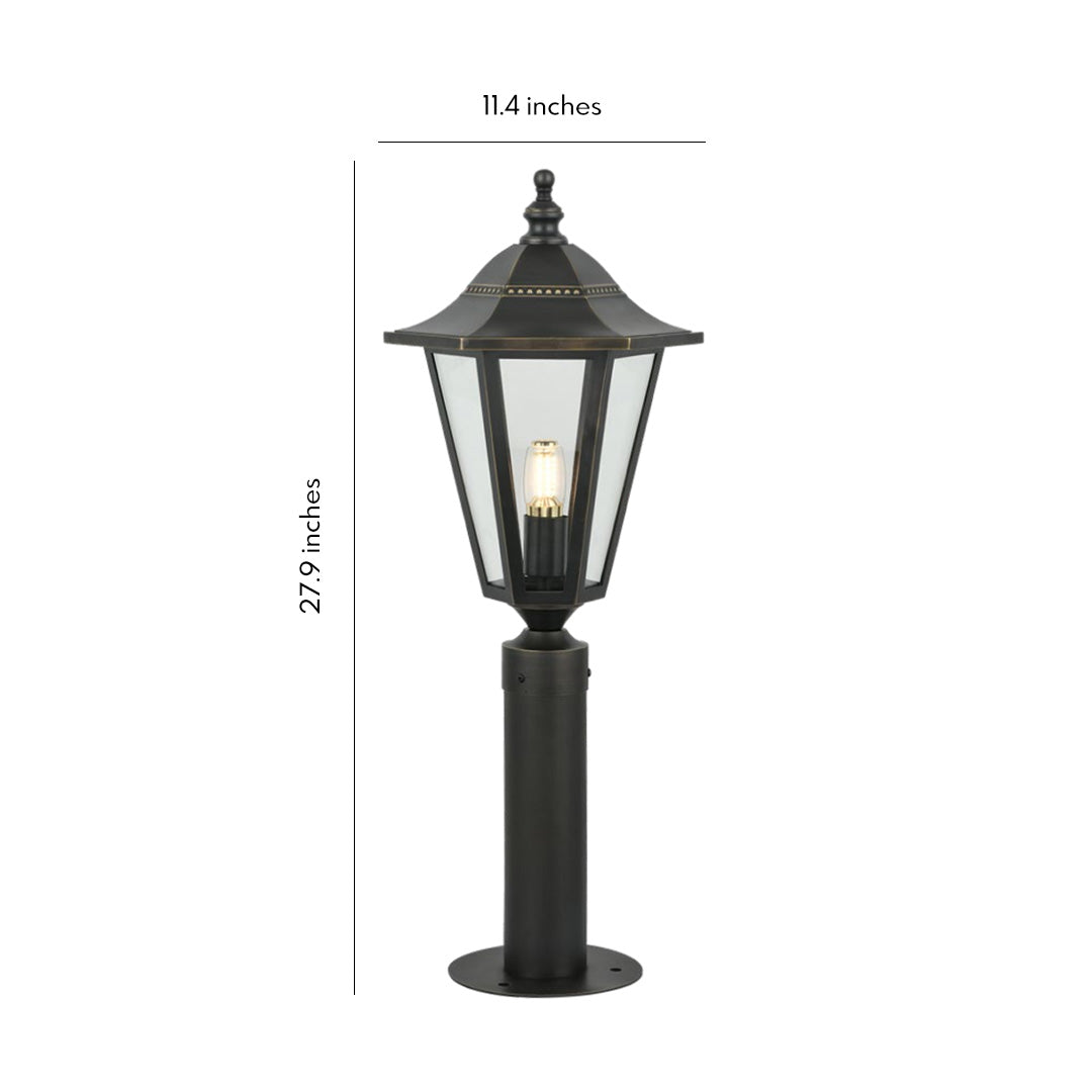 Copper landscape path lights with classic lantern-style design, shown as a single outdoor fixture on a clean white background.