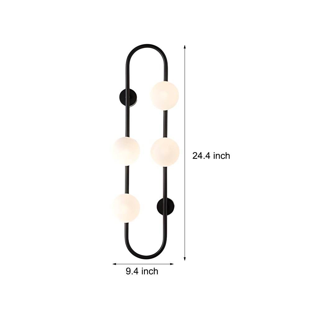 Creative 4 Glass Ball Bubbles LED Post - Modern Decorative Wall Sconces Lighting