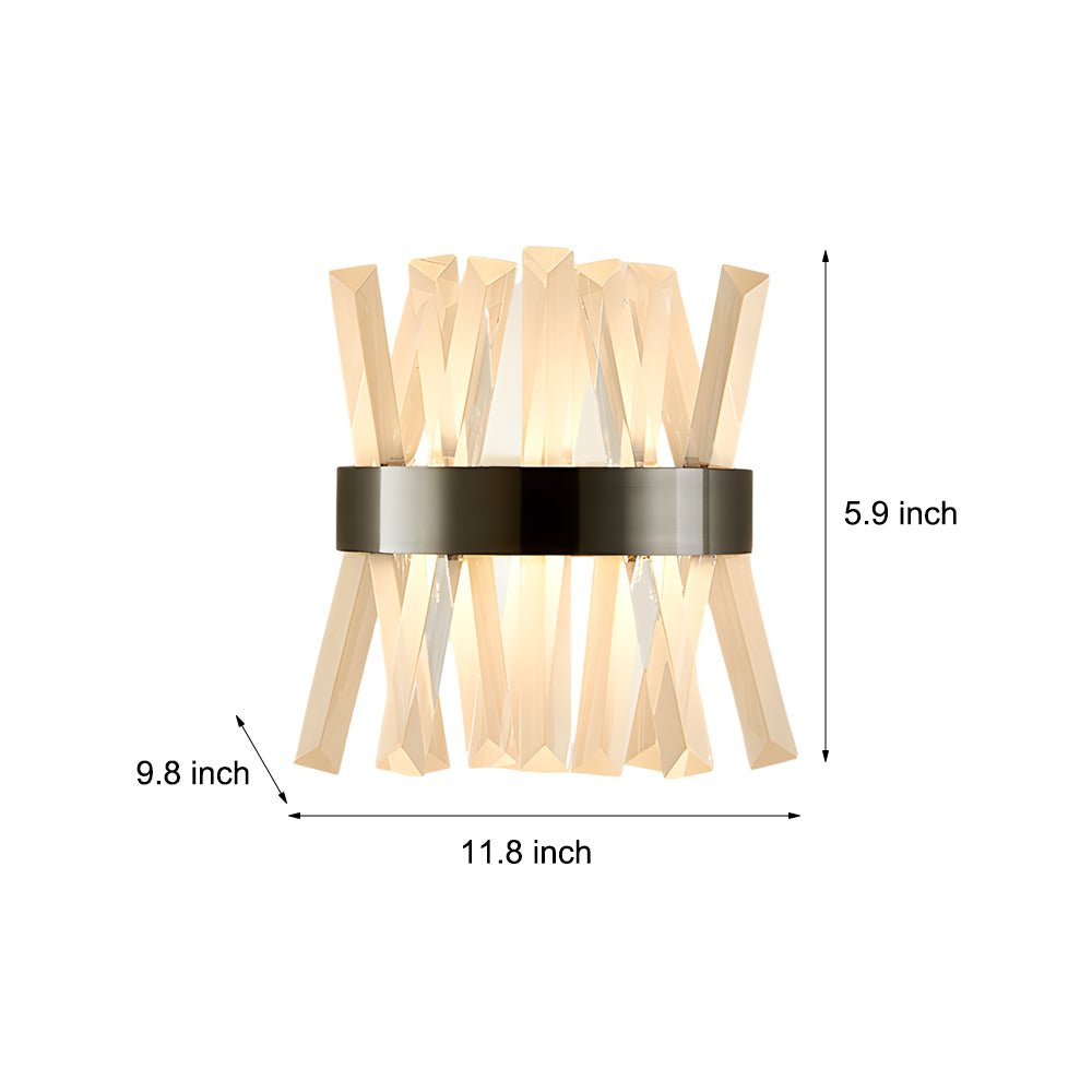 Creative Crystal Strips Luxury up and down Lighting Nordic Wall Lamp