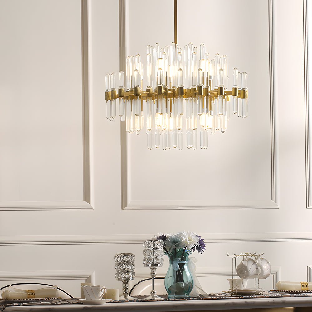 Creative Personalized Glass Tubes Copper Post - Modern Chandelier Light