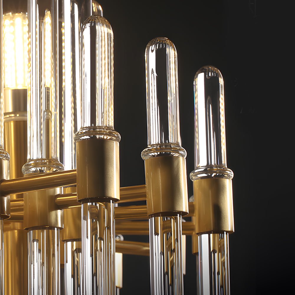 Creative Personalized Glass Tubes Copper Post - Modern Chandelier Light