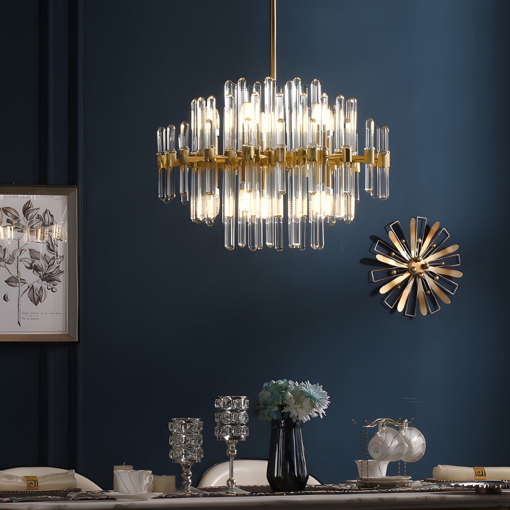 Creative Personalized Glass Tubes Copper Post - Modern Chandelier Light