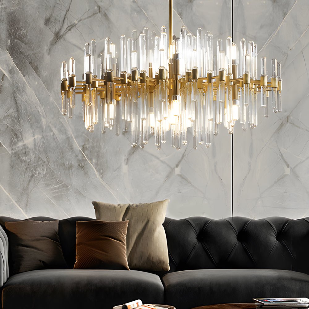 Creative Personalized Glass Tubes Copper Post - Modern Chandelier Light