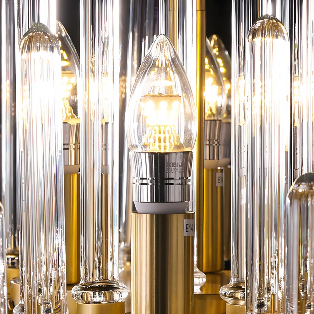 Creative Personalized Glass Tubes Copper Post - Modern Chandelier Light