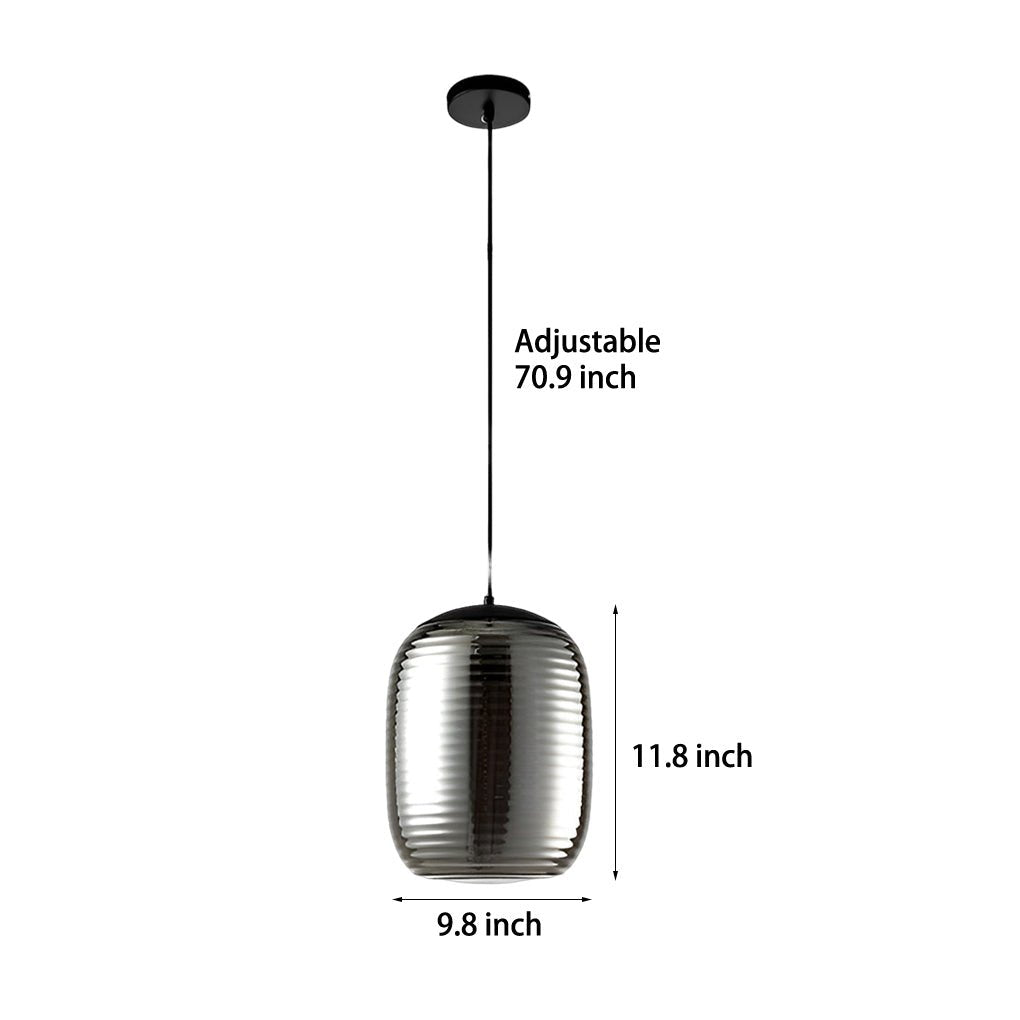 Creative Screw Thread Glass Spiral LED Post - Modern Pendant Lights Chandelier