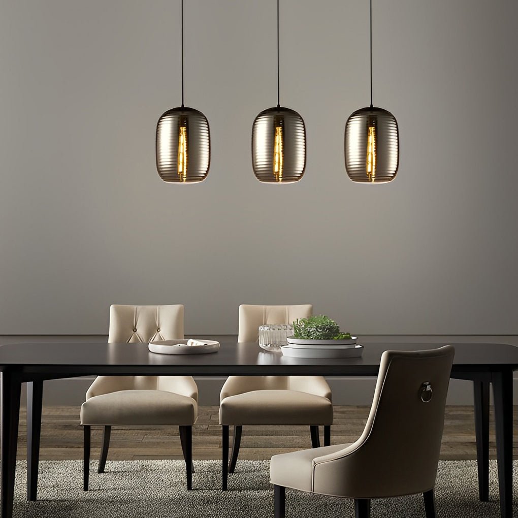 Creative Screw Thread Glass Spiral LED Post - Modern Pendant Lights Chandelier