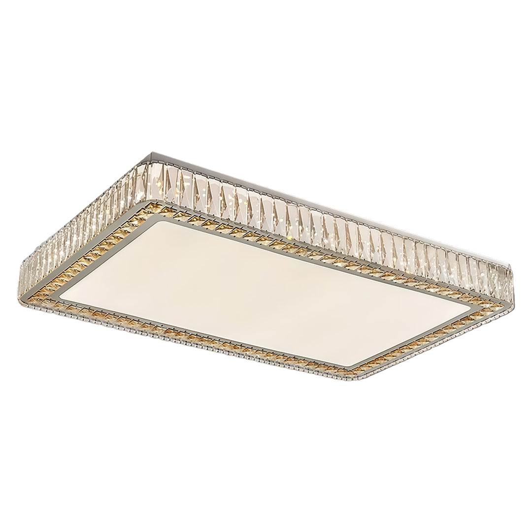 Designed for modern homes, this minimalist crystal ceiling lamp adds a touch of luxury while providing balanced, comfortable lighting.