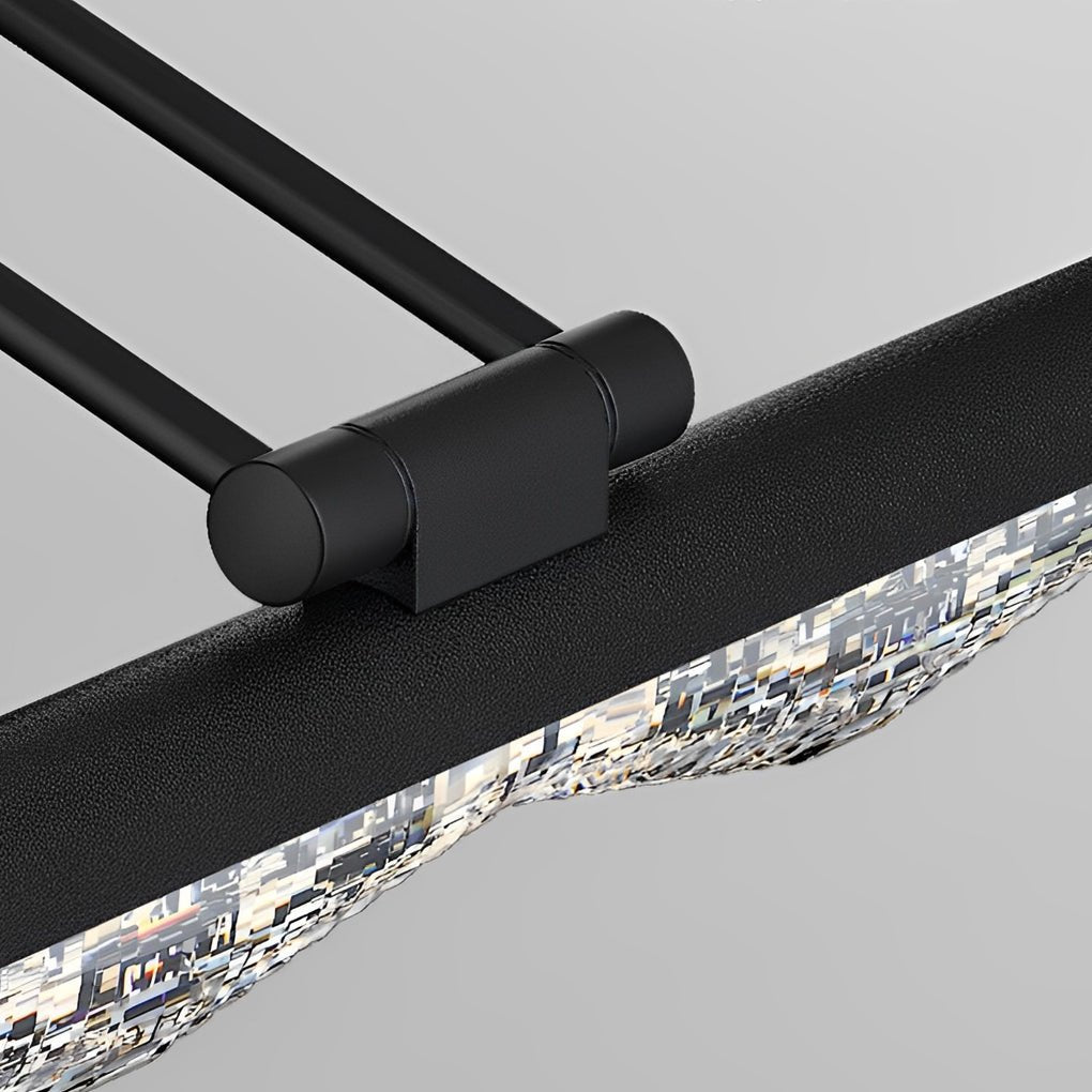 Crystal - Like Bathroom Vanity Light with Multi - Faceted Prismatic Acrylic Shade