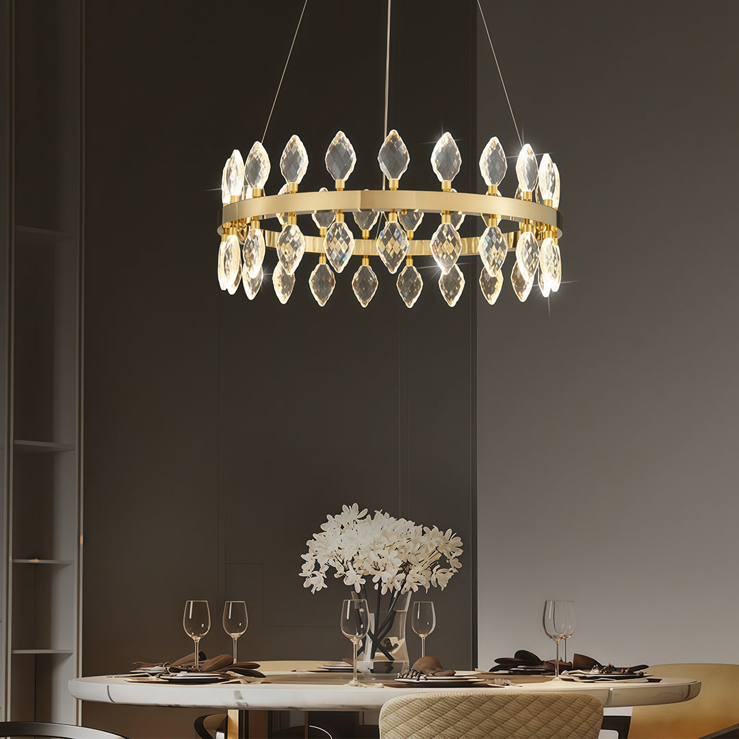 Italian style crystorama chandeliers featuring refined crystal details, creating elegant luxury and timeless ambiance for sophisticated interiors.