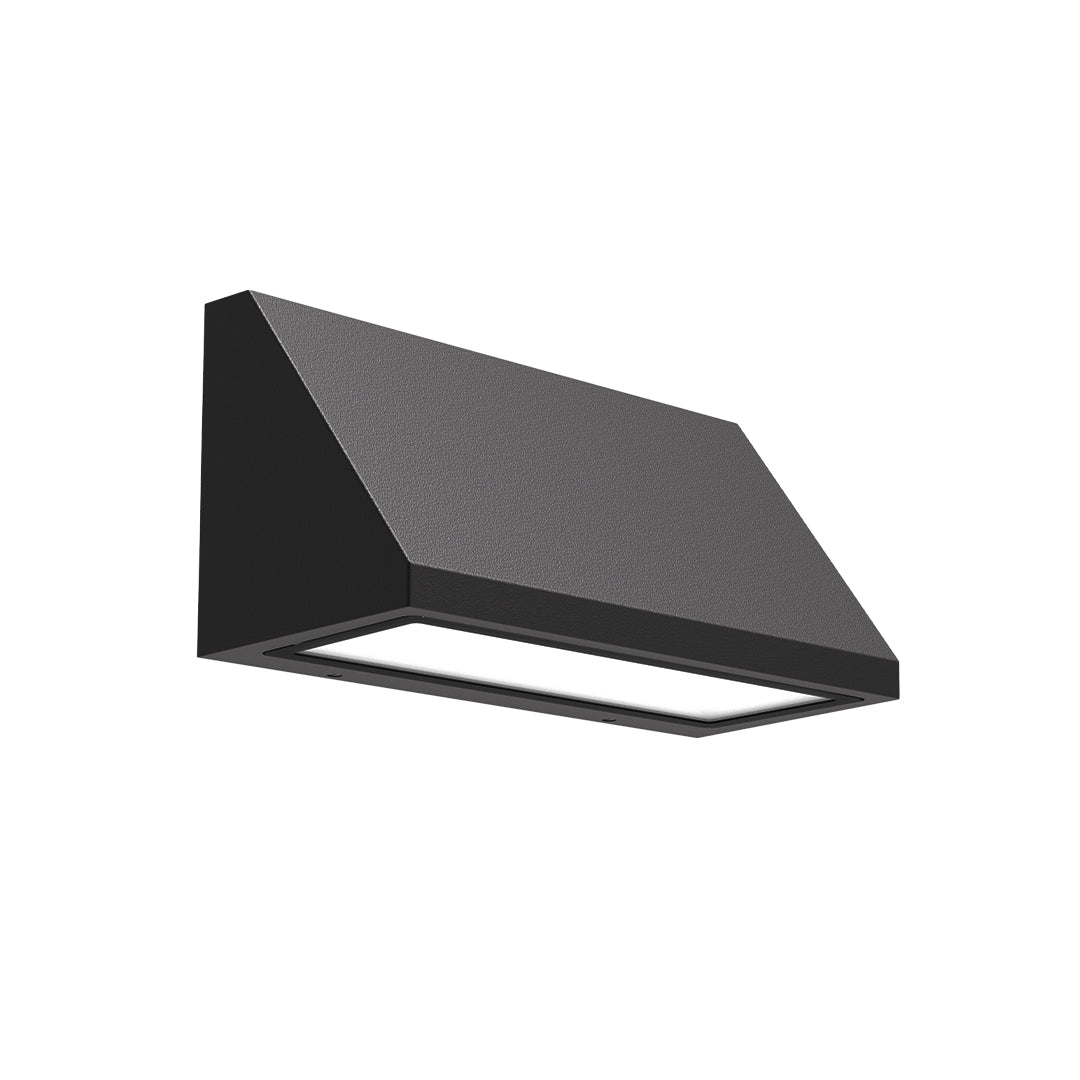 Textured brick surface with contemporary lighting creating dramatic shadows and architectural depth