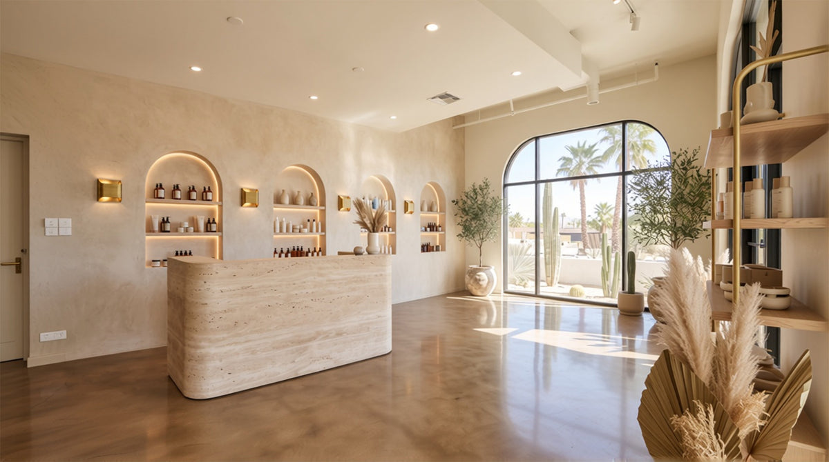 Front Desk and Product Display