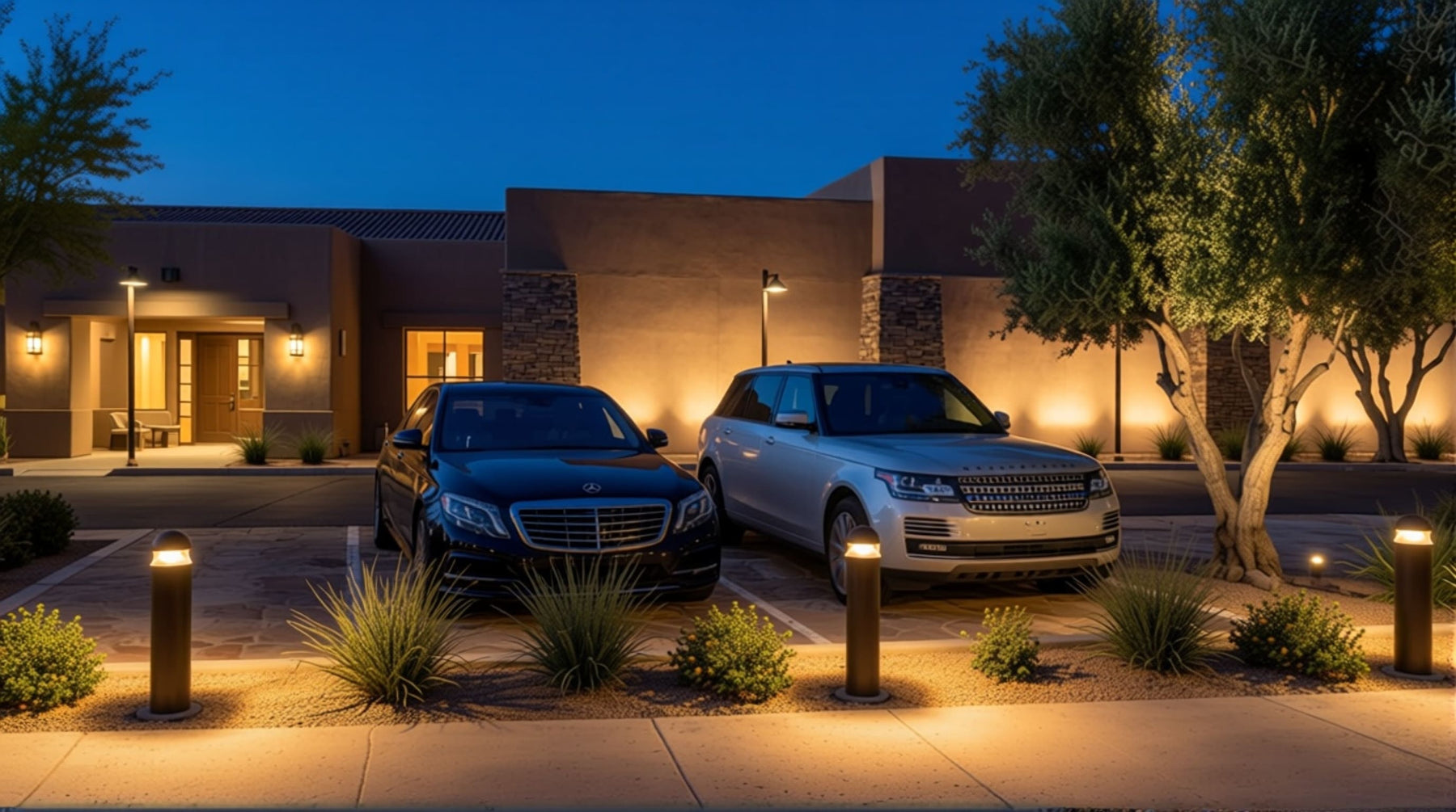 Desert Wellness Retreat Outdoor Lighting