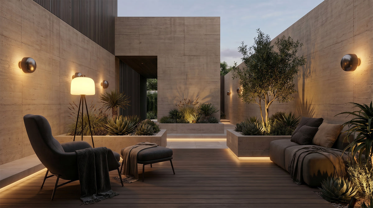 Planter and Lounge Transition