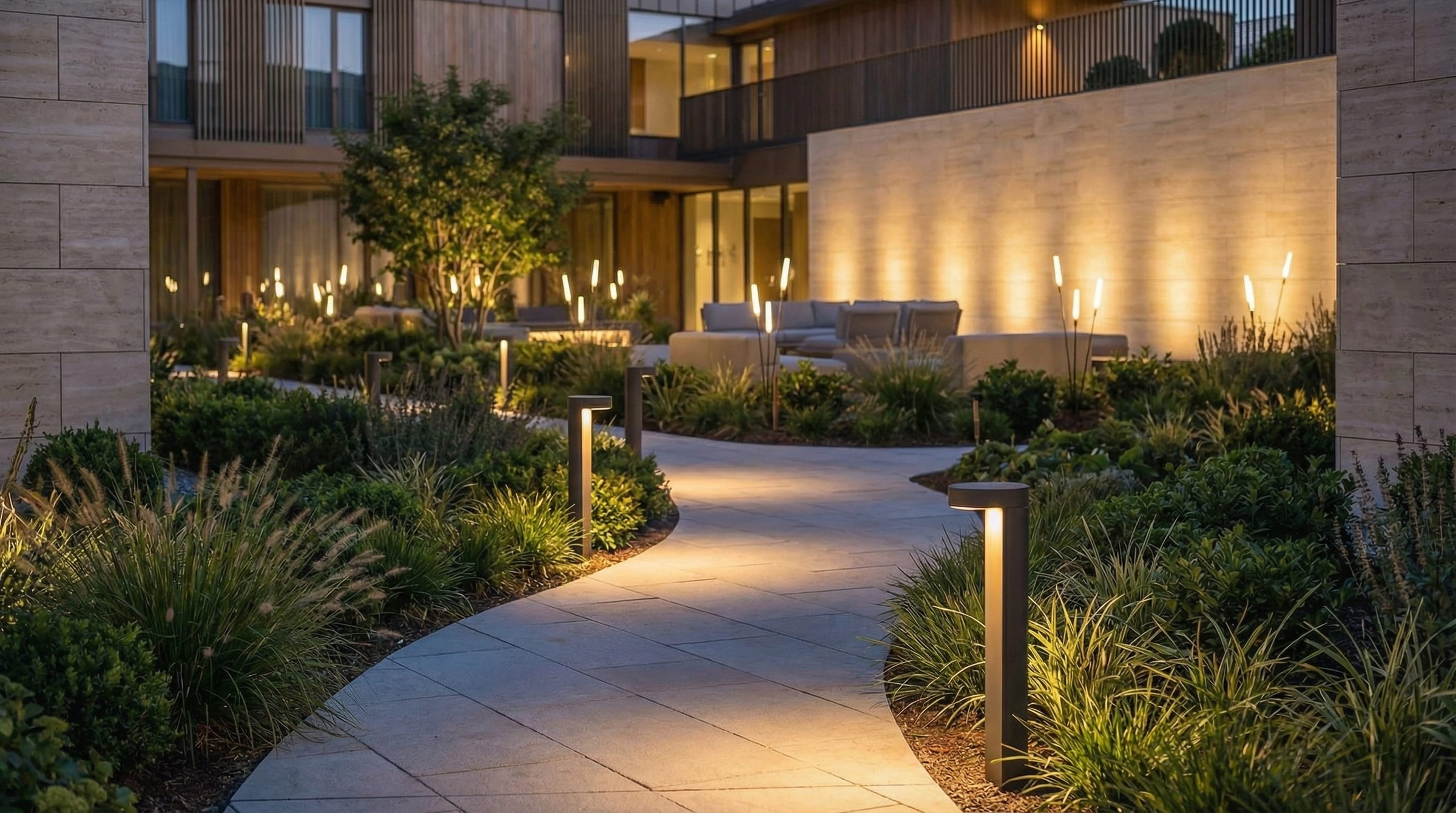 Curved Garden Pathways