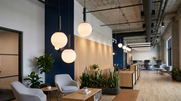 Globe Shaped Electroplated Glass Metal LED Artistic Pendant Lights