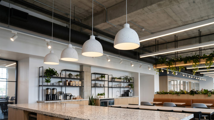 Modern Adjustable Resin Bowl Pendant Lamp