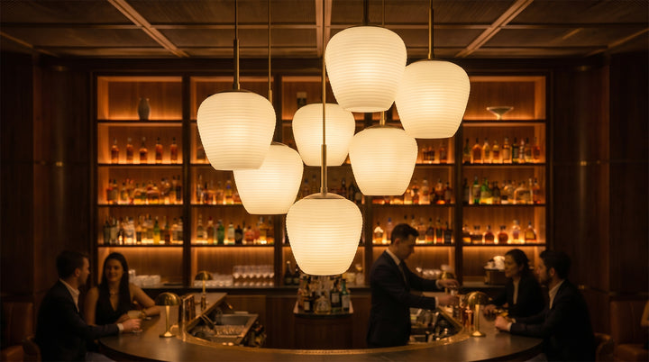 Rituals White Glass Pendant Light
