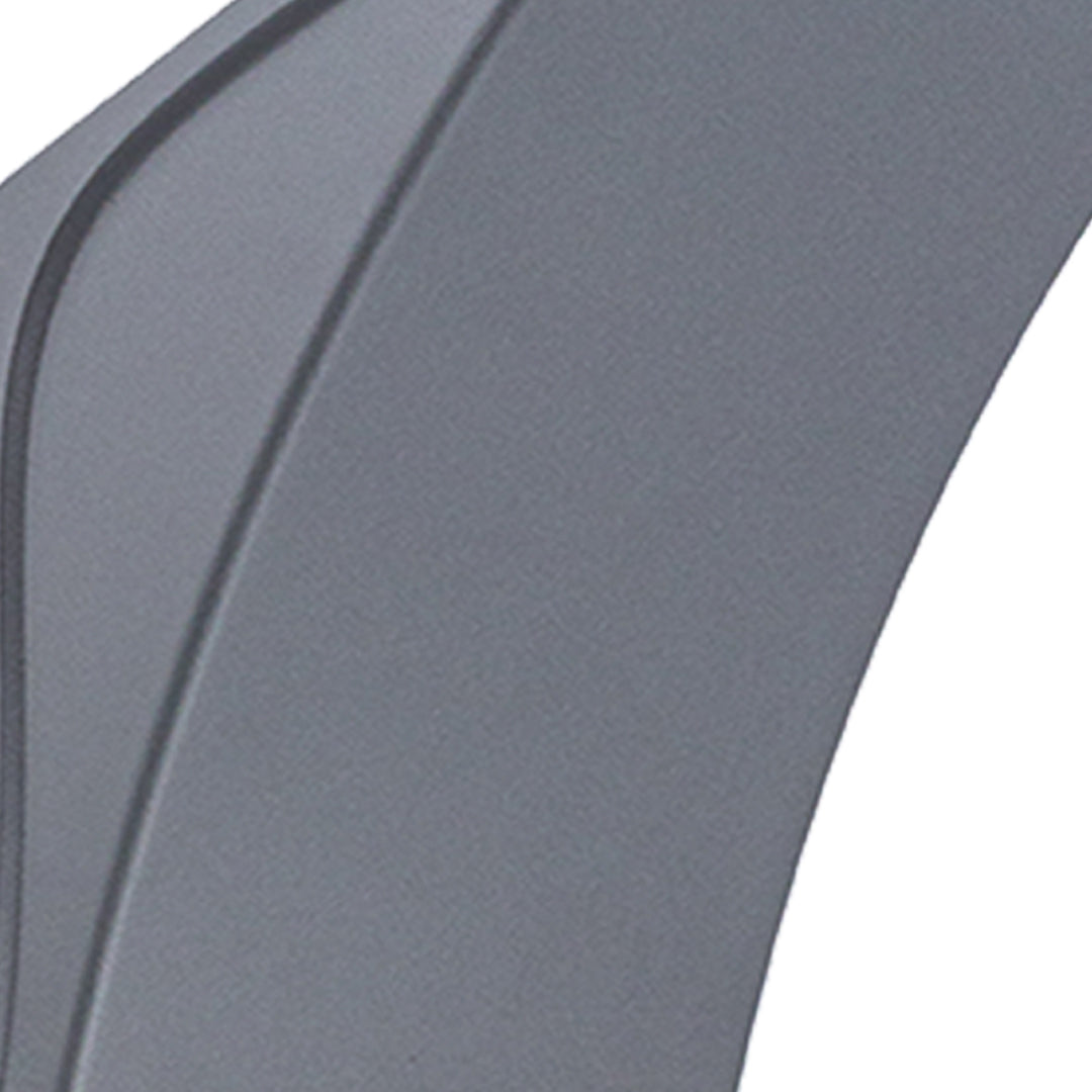 Sleek gray geometric wall light with angular design and modern architectural styling