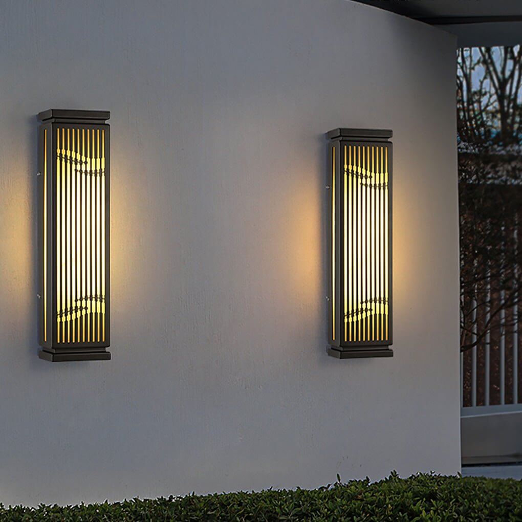 Brighten gates and walls with grille wall light gate unique strip design outdoor wall lamp, sleek design combined with LED efficiency.