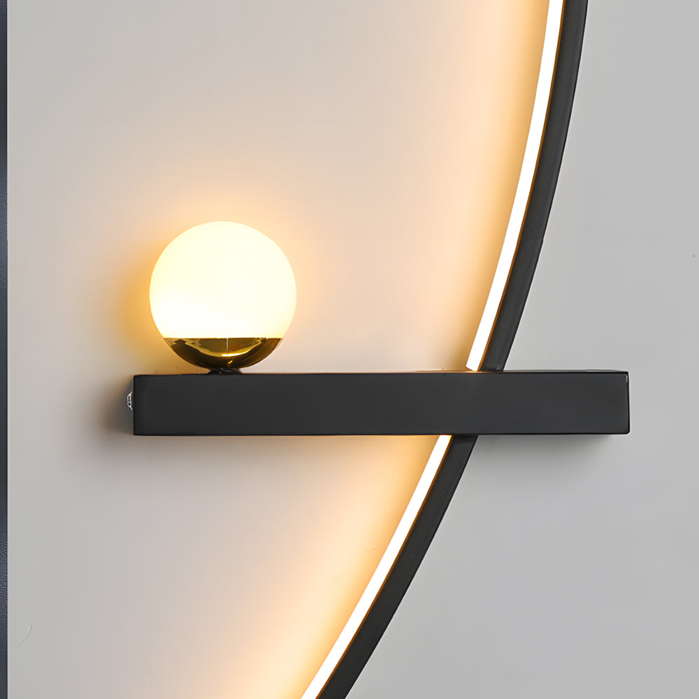 Transform your home with LED curved wall light modern indoor decorative fixture, combining artful design and LED efficiency.