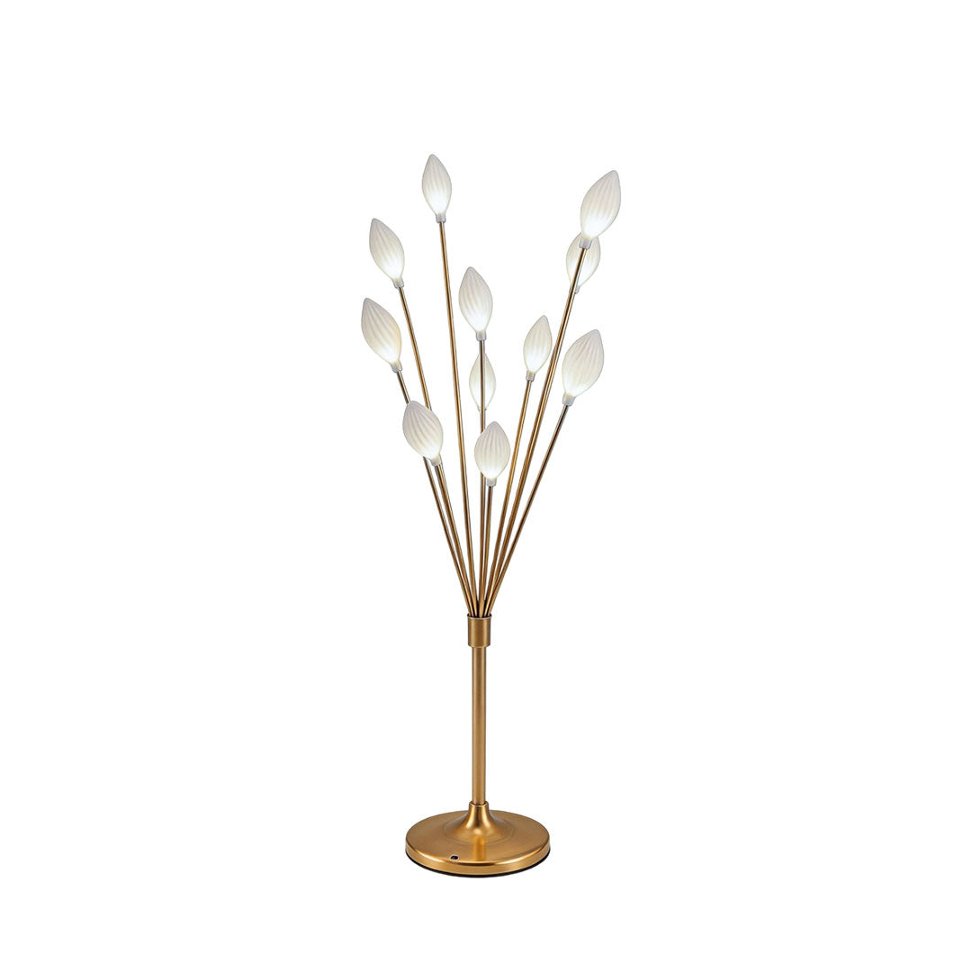 decorator-floor-lamps-close-up-elegant-leaf-shaped-lights