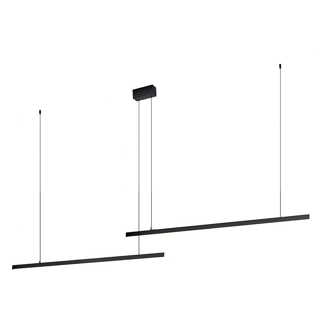 Designer small black pendant light showcasing streamlined architectural aesthetic