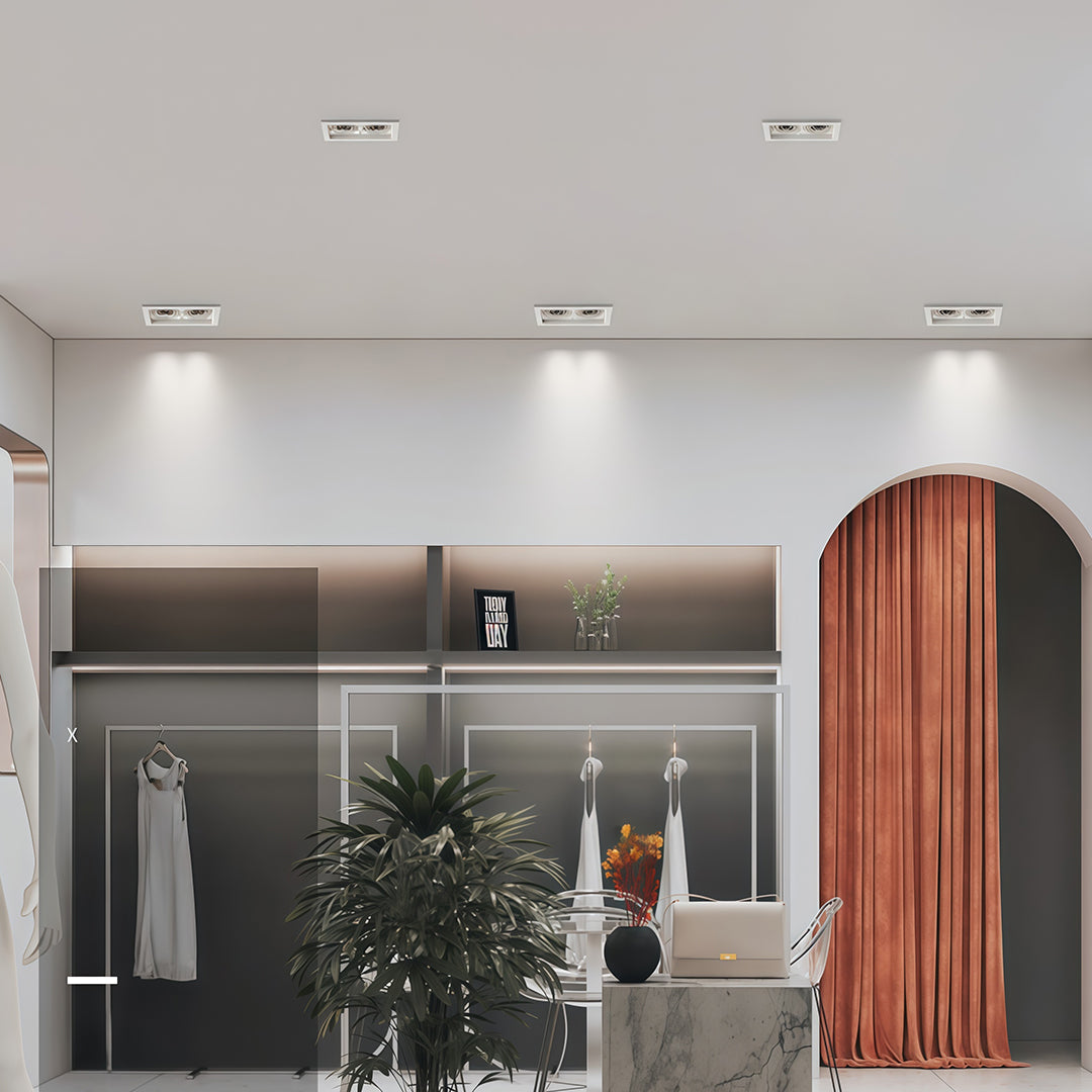 Detailed view of LED indoor spotlight heatsink and glass shade chandelier influenced optical components for optimal performance.