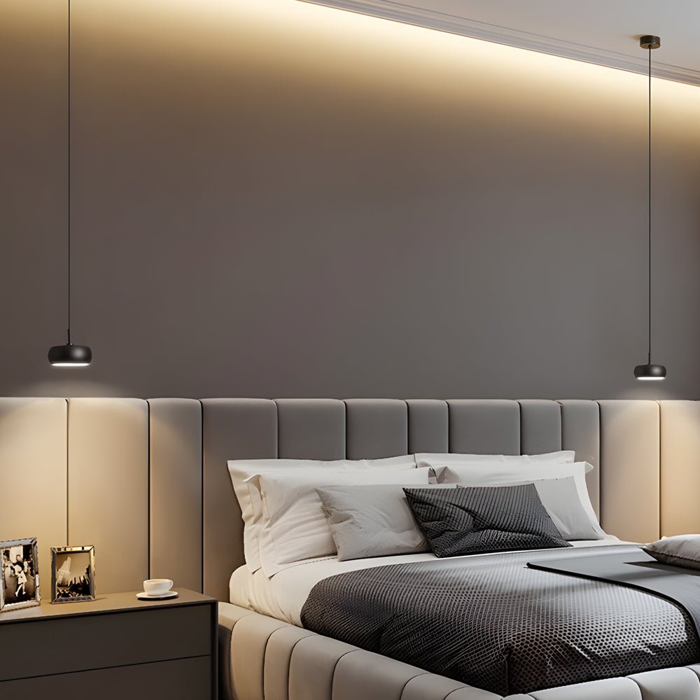 Dia 4'' 1 - Light COB 7W Spotlight Adjustable Wire Pendant Lights