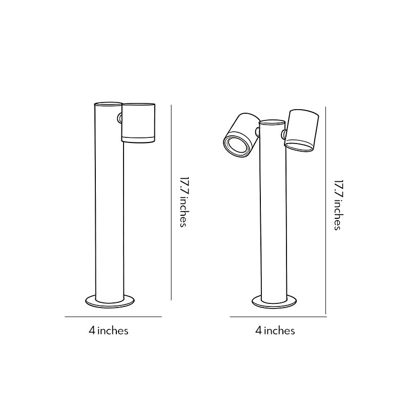 double-light-bollard-light-close-up-led-light-source