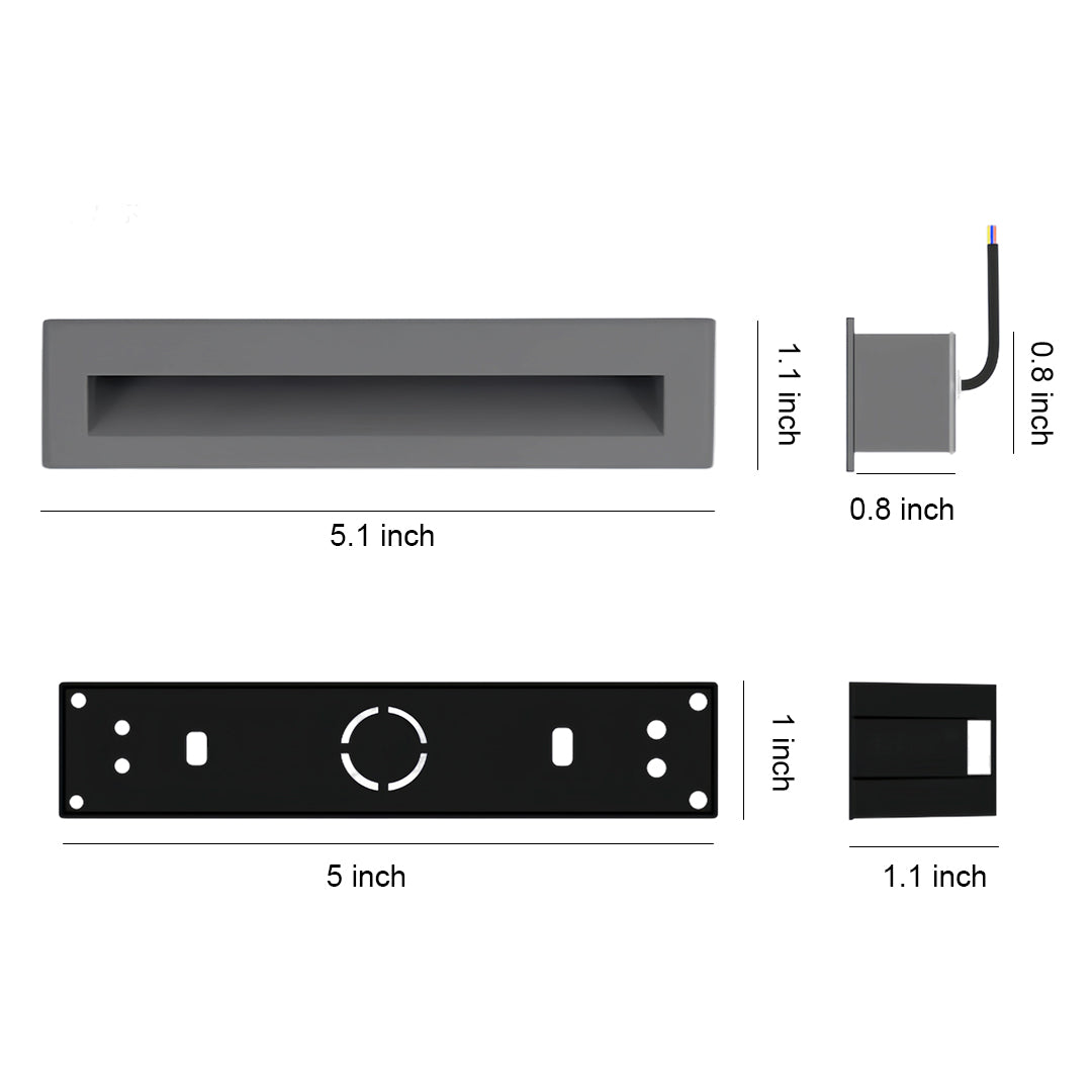 Deck lights for steps providing dramatic evening illumination on outdoor terrace stairs