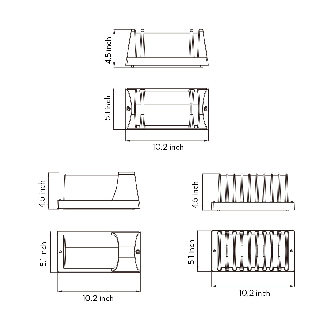 Ambient Outdoor Wall Sconce Light Waterproof Minimalist Nordic