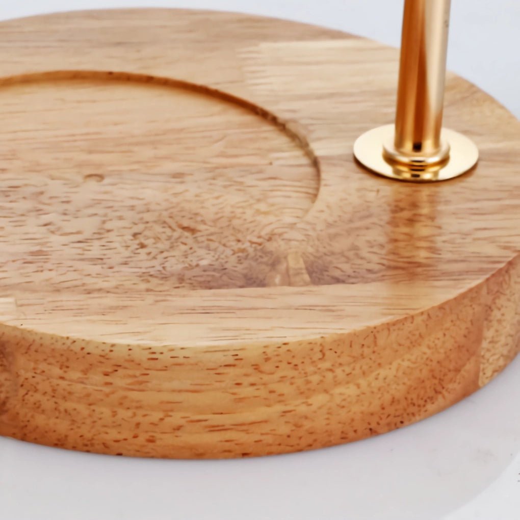 Elegant Floral Glass Home Office Desk Lamp with Cup - Holder Base for Reading or Decor