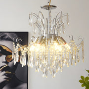 Elegant Glass Crystal Pendant 3 - Step Dimming French Style Chandelier