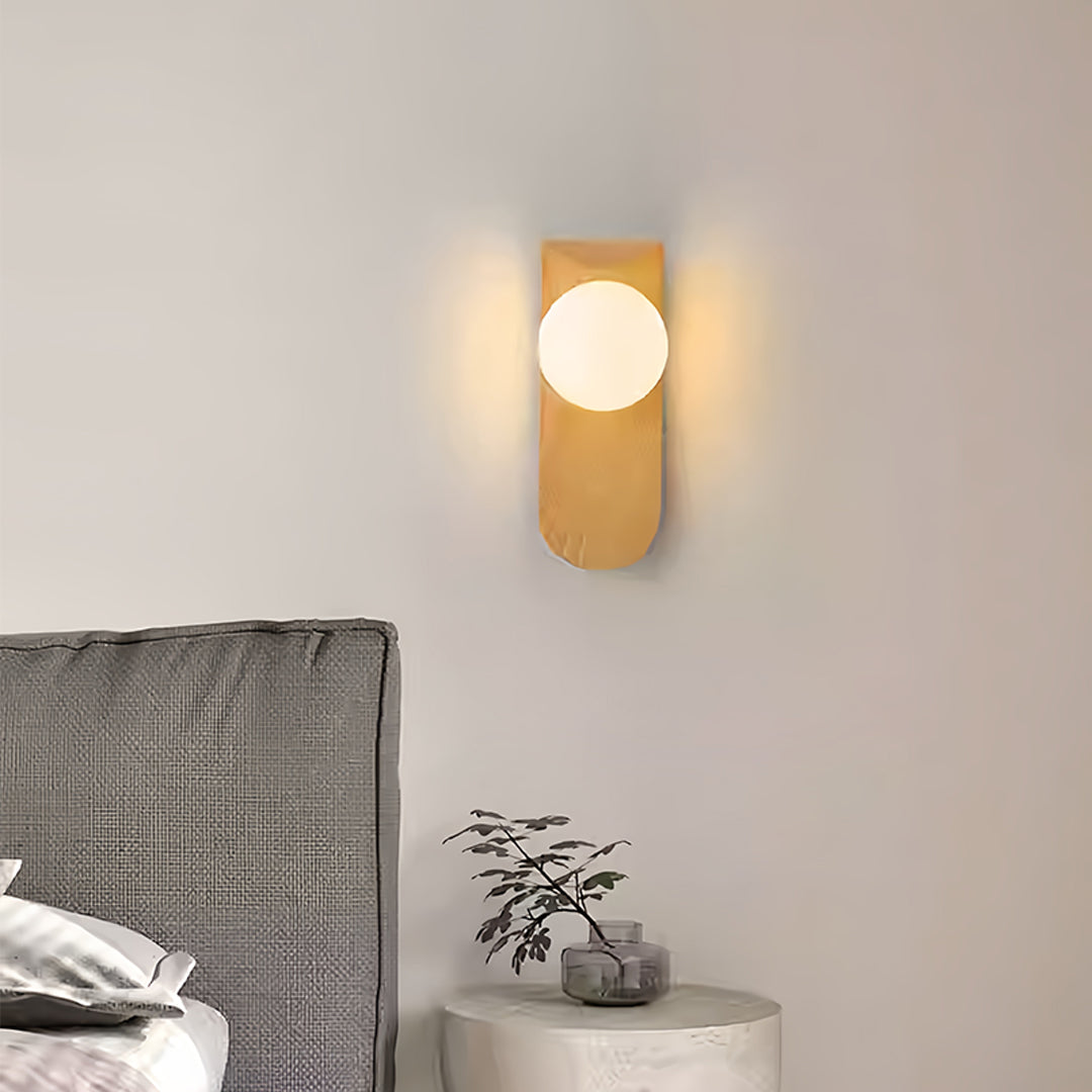 Elegant led lights for wall providing soft illumination in modern minimalist bedroom setting