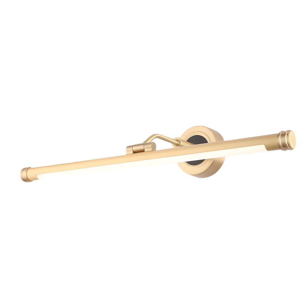 Elegant Linear Gold/Black LED Vanity Light for Bathroom - Vintage Style