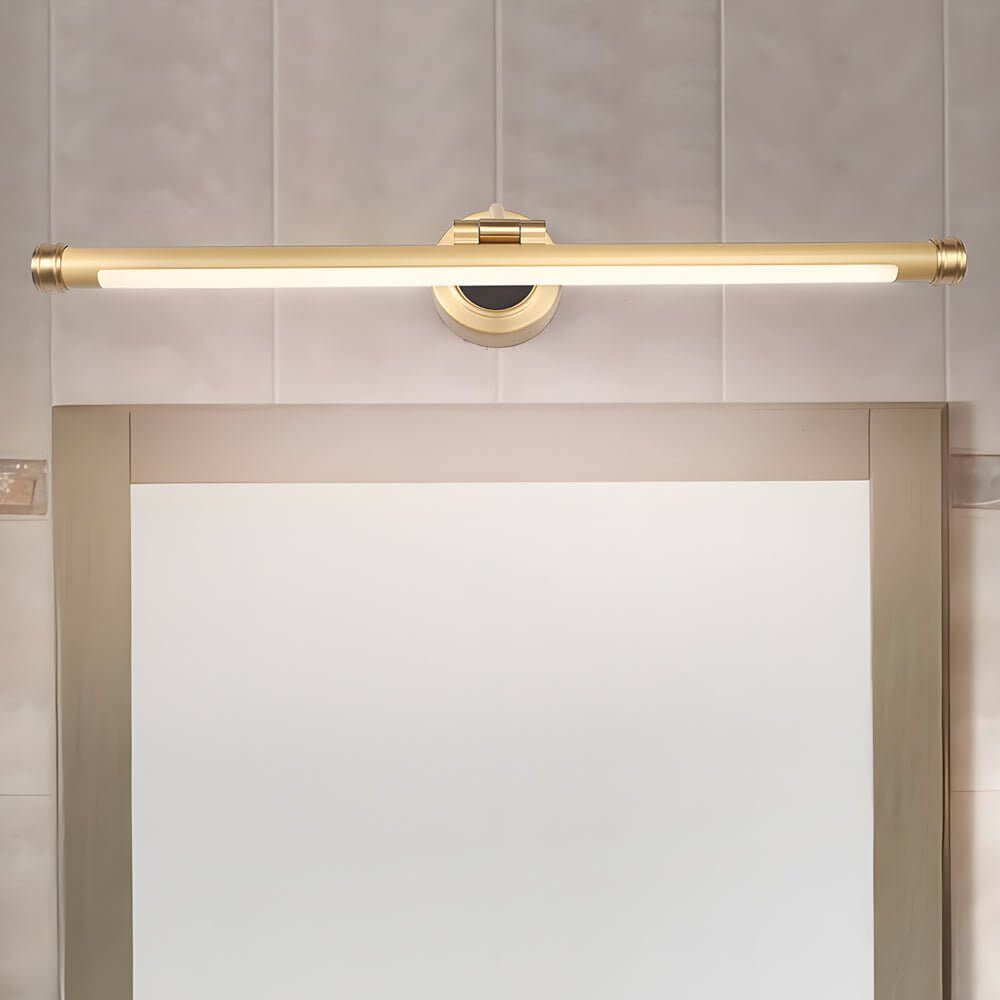 Elegant Linear Gold/Black LED Vanity Light for Bathroom - Vintage Style